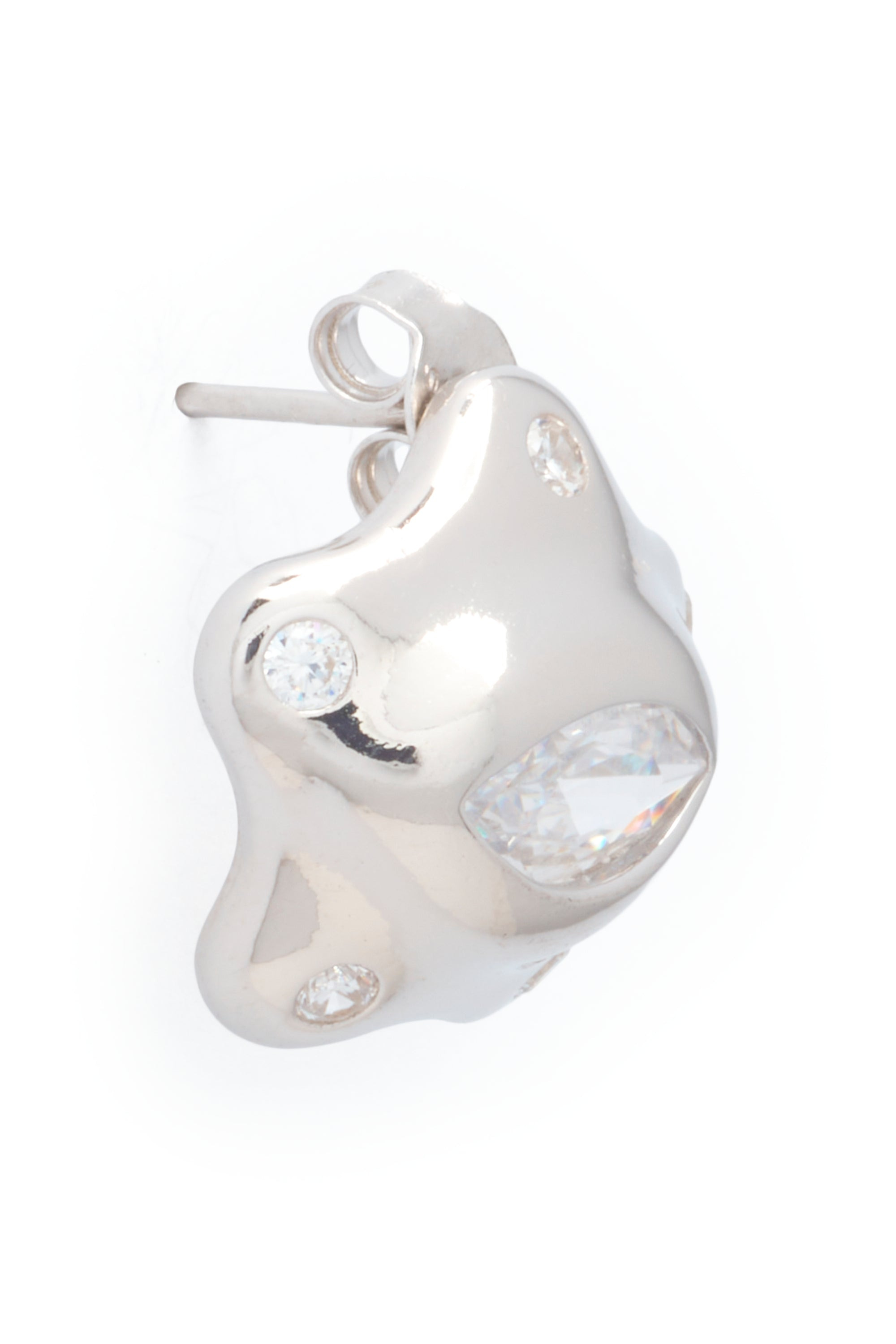 SOFT PINK CLEAR STARLET EARRINGS - 3