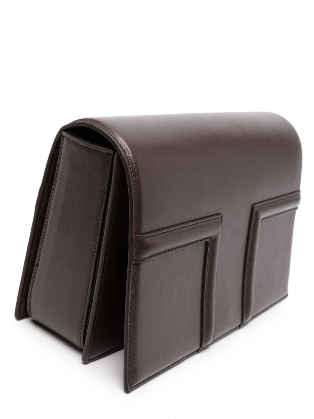 T Flap leather crossbody bag - 4
