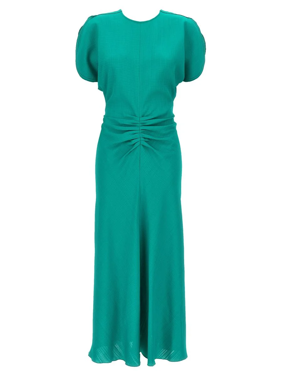 Victoria Beckham 'Gathered Waist Midi' Dress - 1