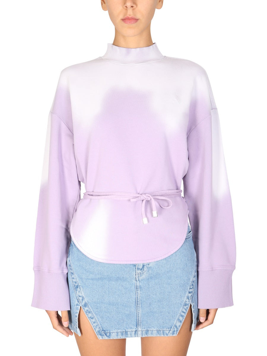 The Attico Women Lace-Up Sweatshirt - 1