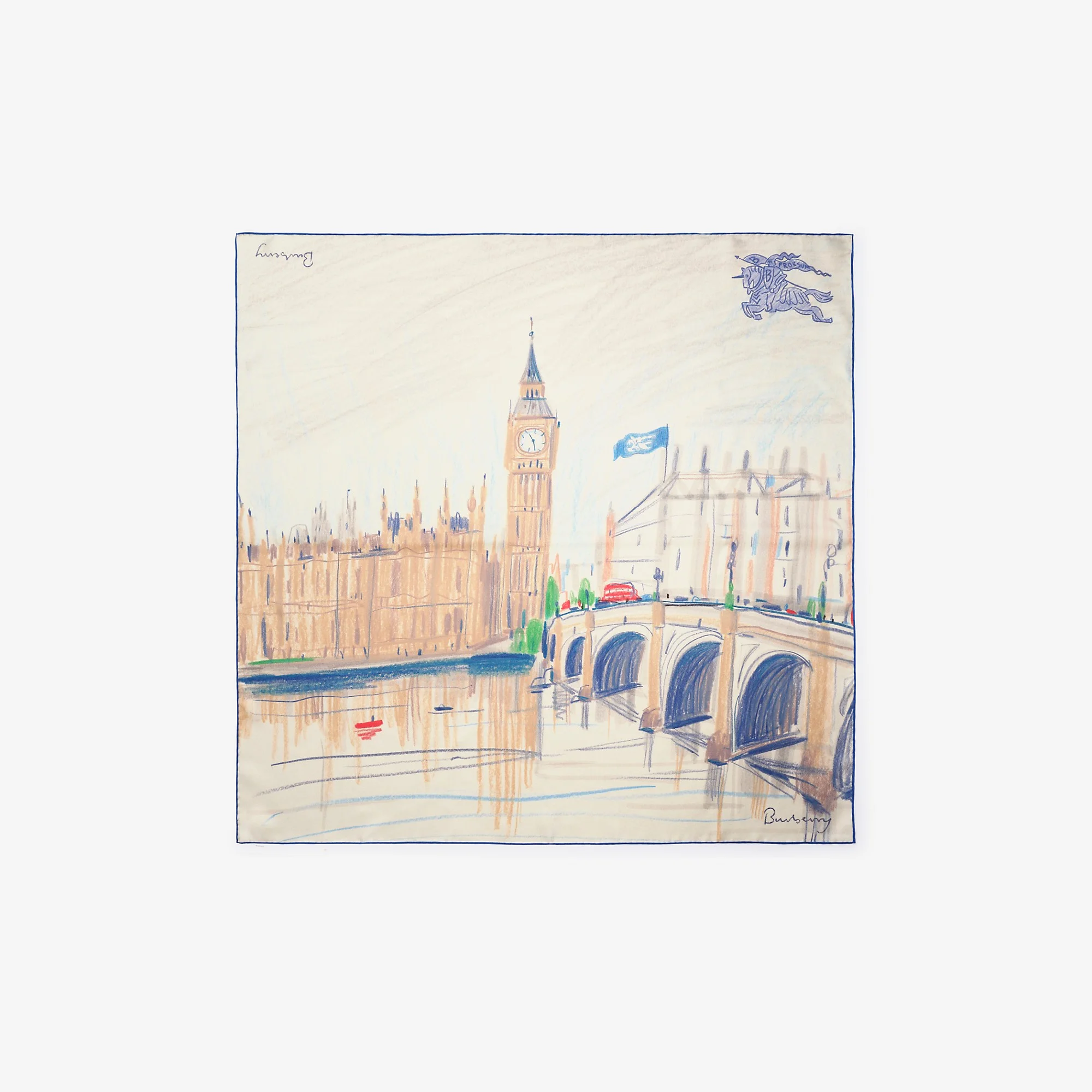 London Silk Scarf - 1