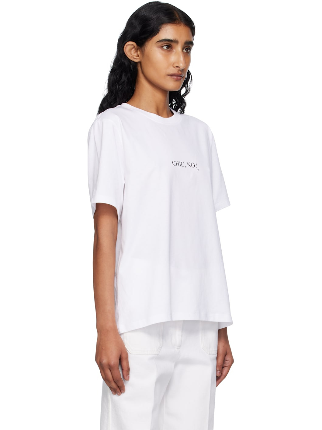 White Classic Fit Slogan T-shirt - 2