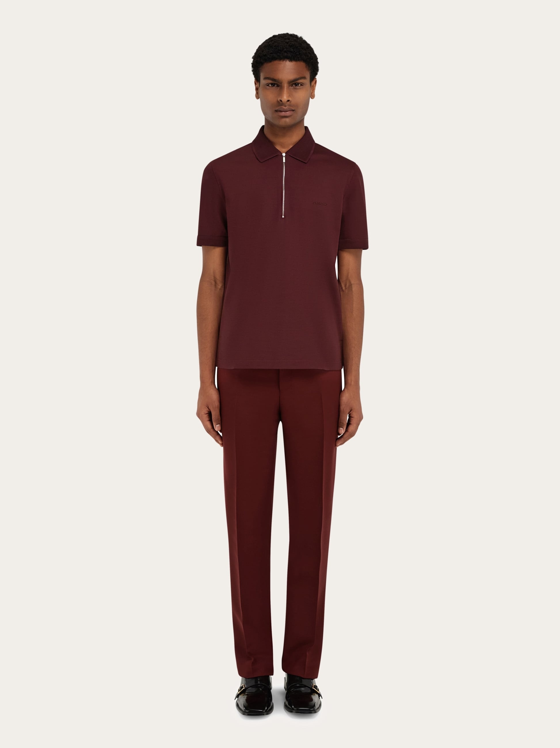 Polo shirt with zip collar - 5