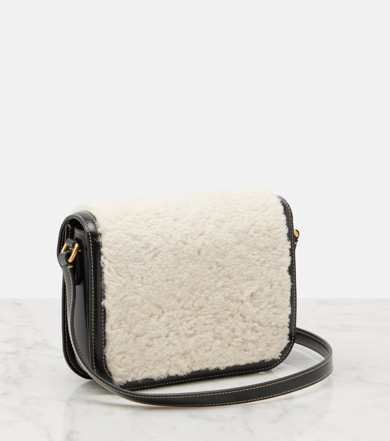 9TO5 shearling and leather shoulder bag 4