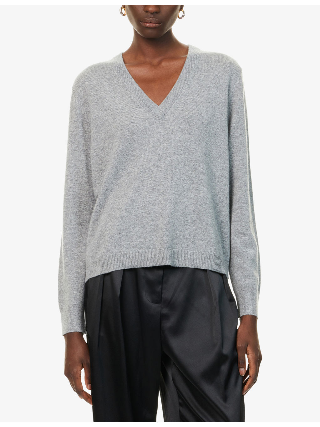 Flynn V-Neck Cashmere Jumper - 3