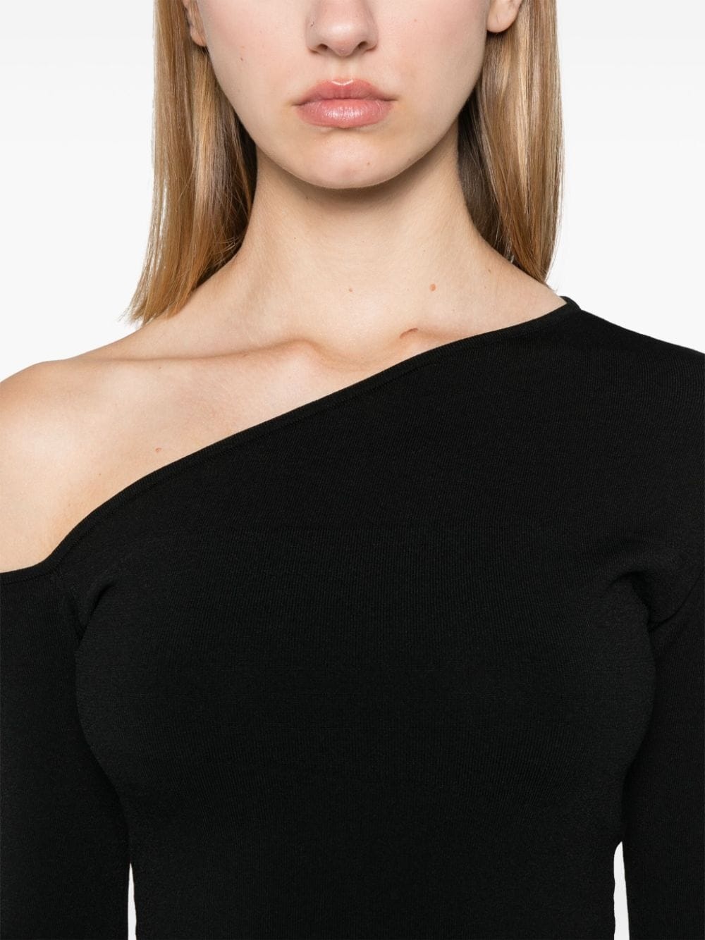 asymmetric-neck top - 5