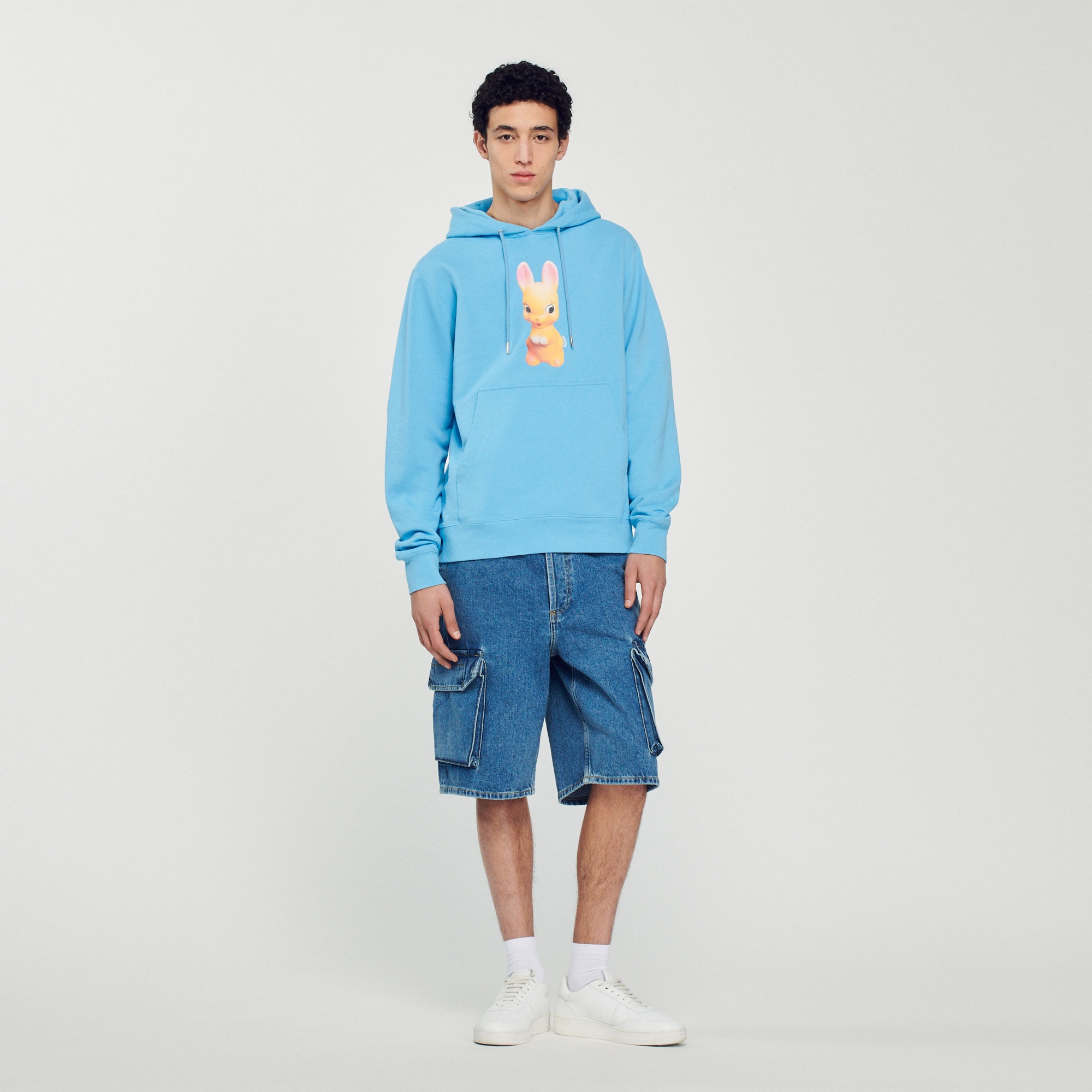 Rabbit print hoodie - 3