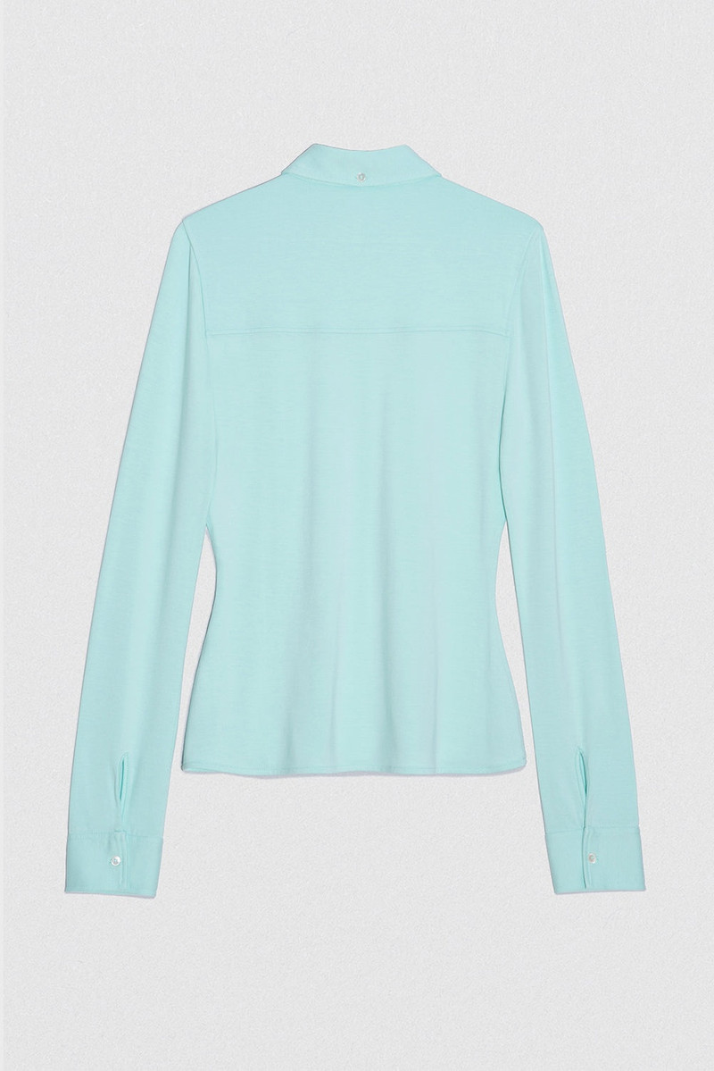 STELLA T SHIRT AQUA GREEN  VISCOSE JERSEY 7