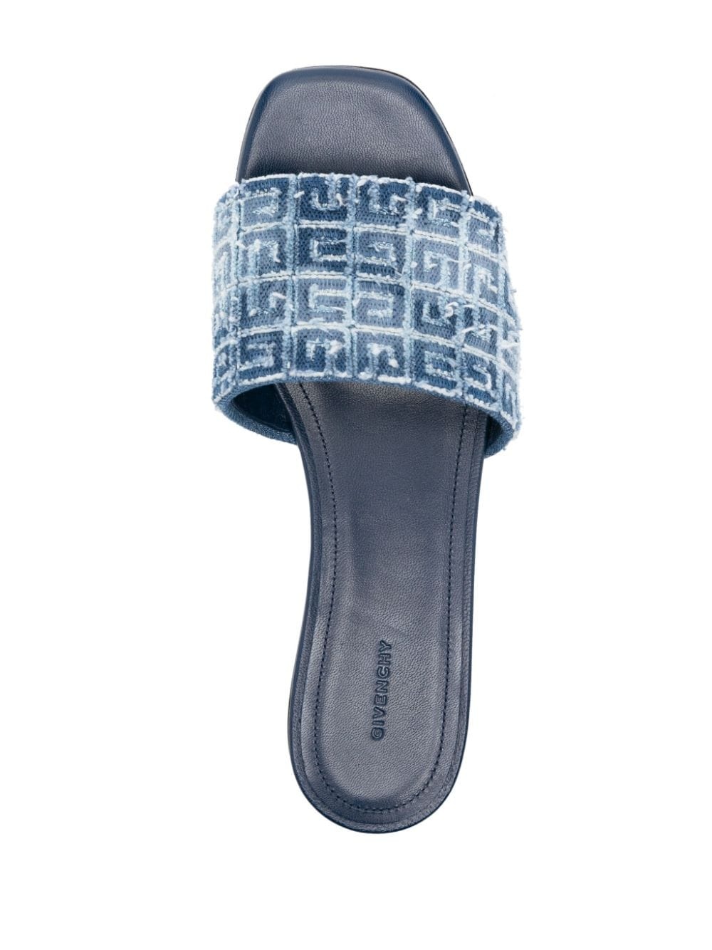 4G-monogram distressed slides - 4