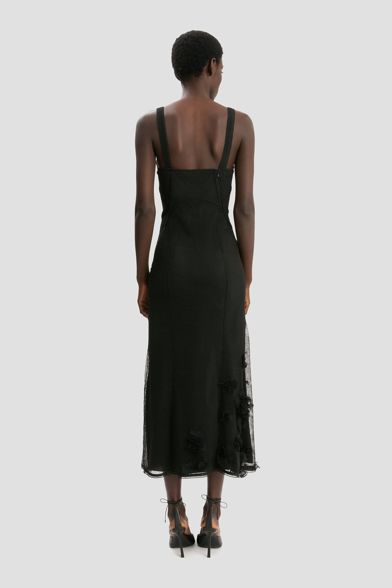 Panelled Cami Dress In Black 5