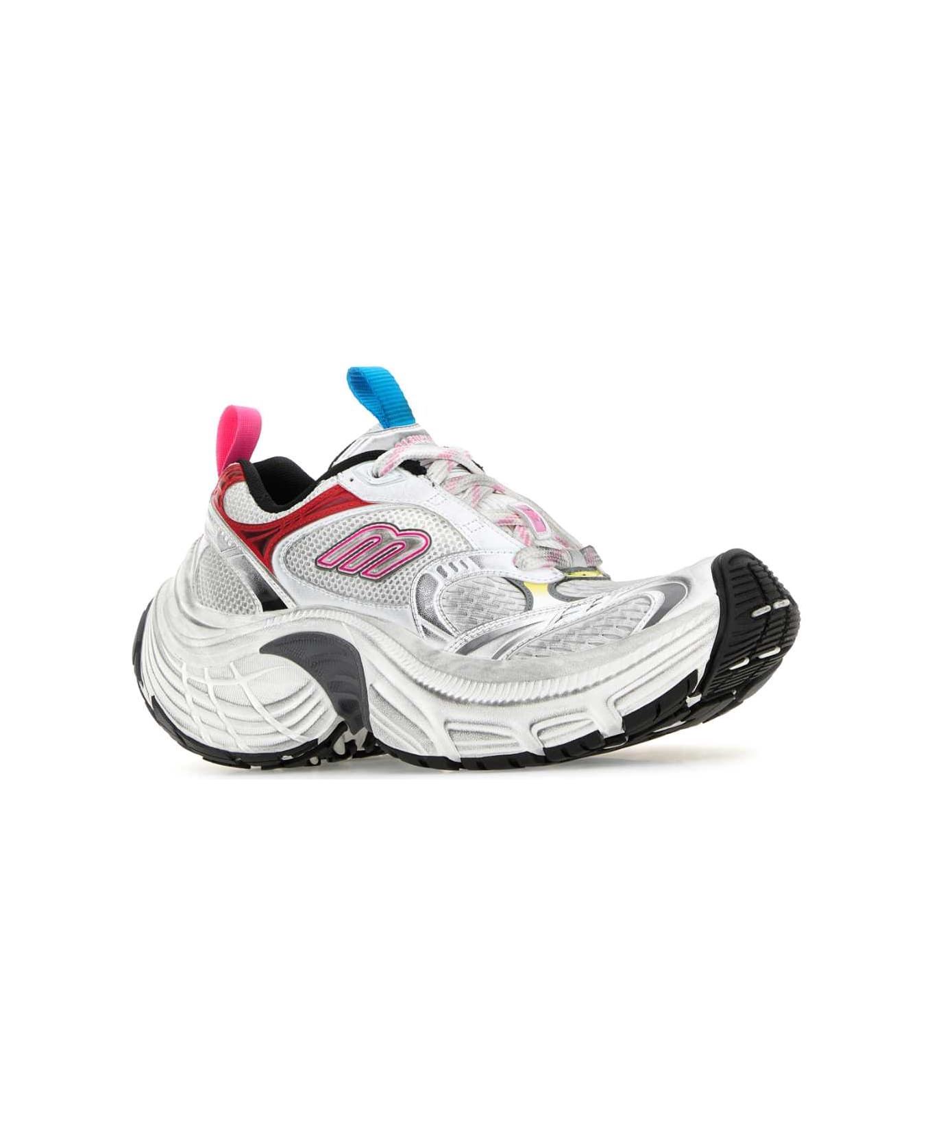 Multicolor Mesh And Rubber 6xl Sneakers - 2