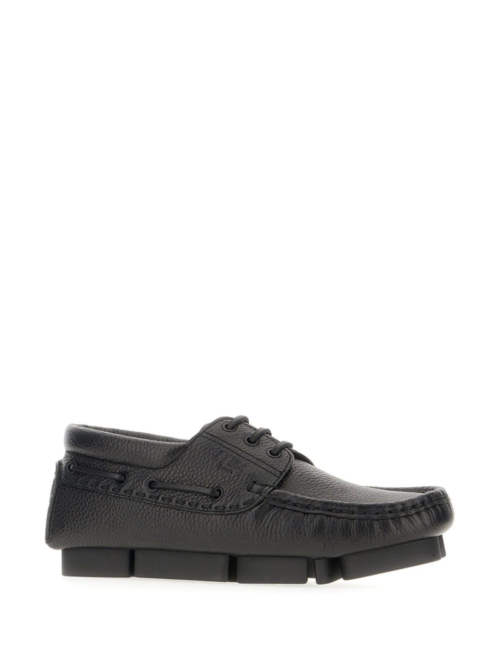 leather lace-up loafers - 2