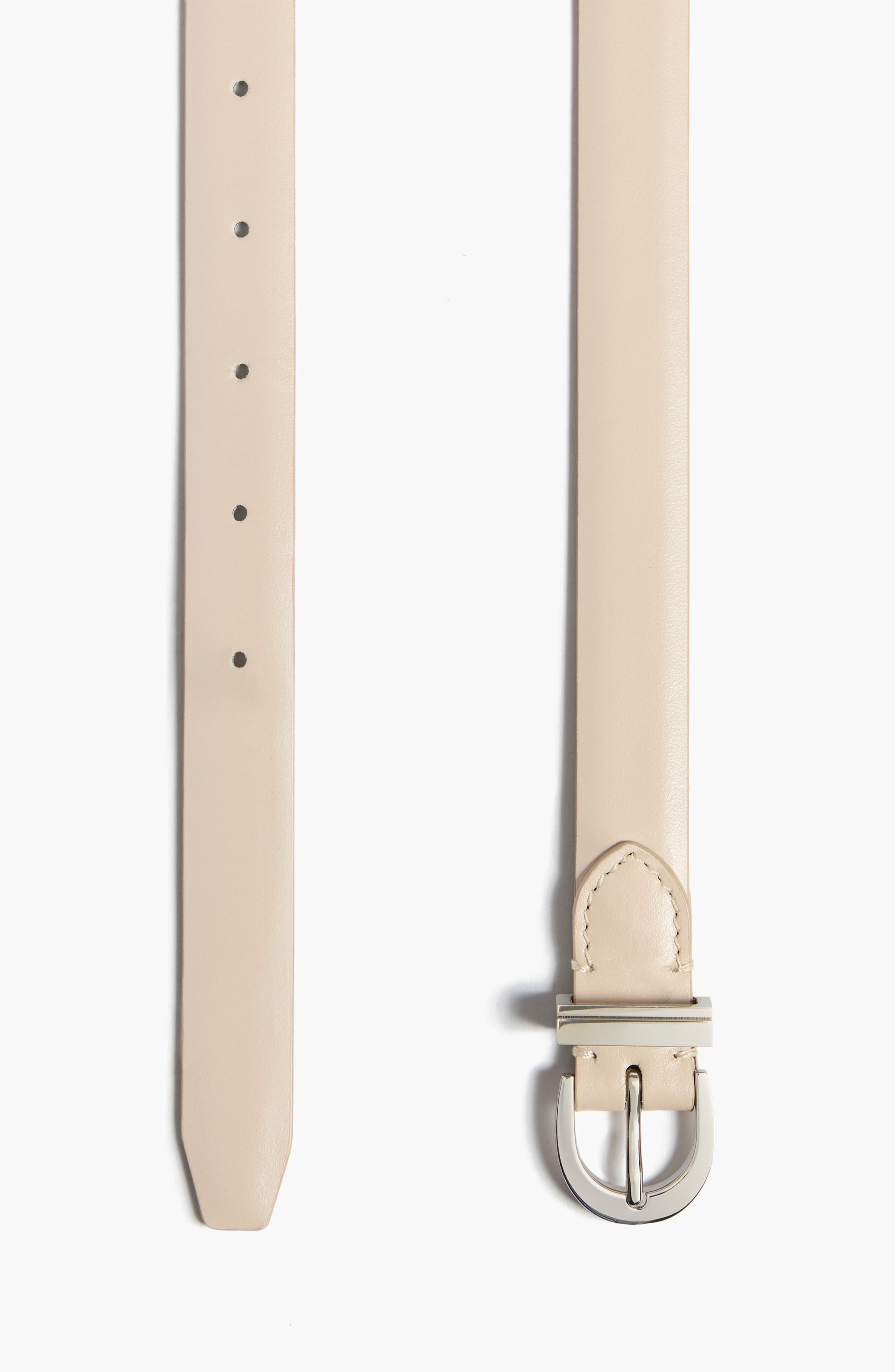 Khaite Luna Leather Belt in Dark Ivory 445 at Nordstrom - 2