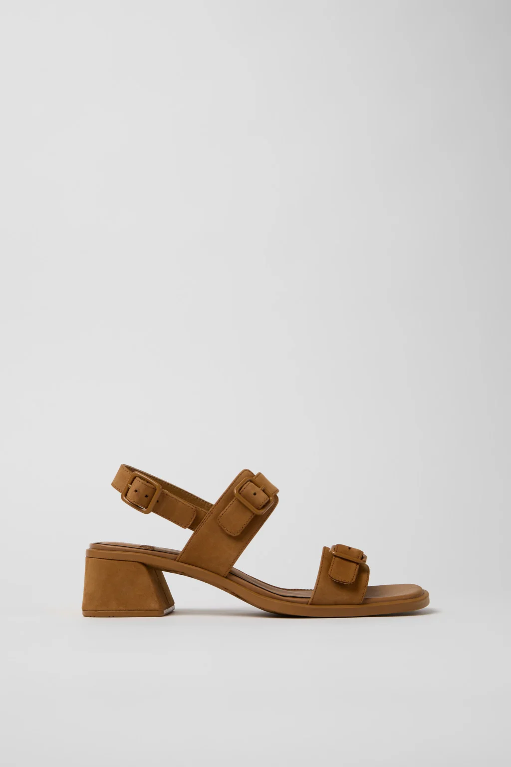 Kora Sandal Brown Nubuck Leather Sandals for Women. - 1