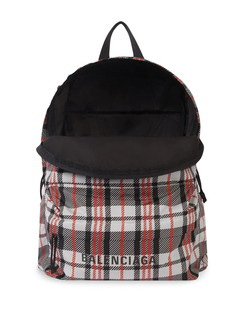 expandable plaid backpack - 4