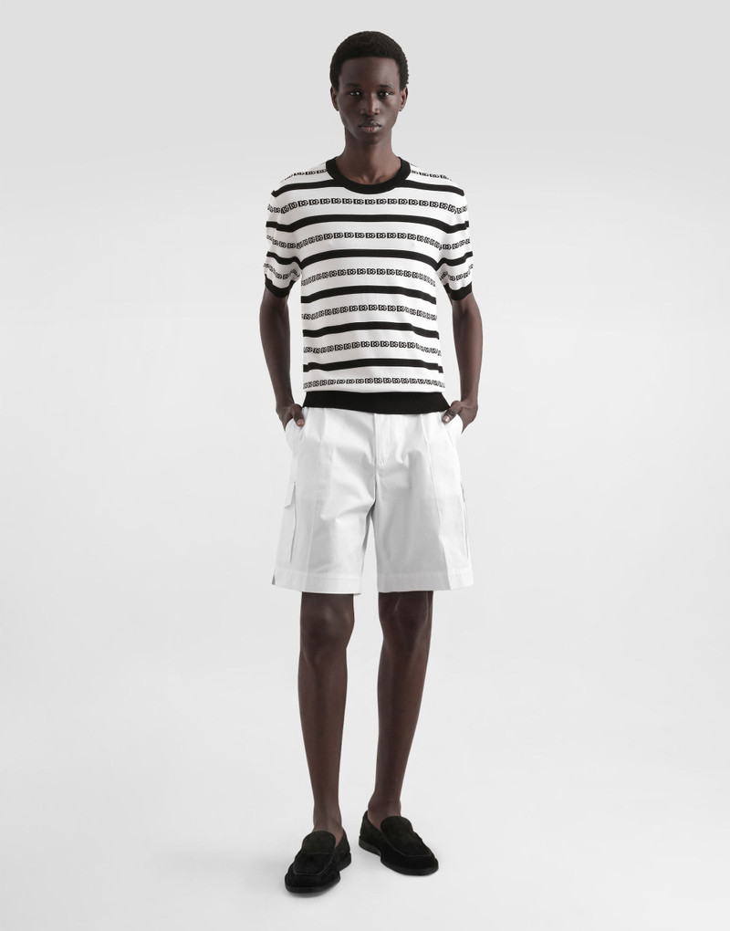 Dolce & Gabbana Silk crew-neck pullover with logo outlook