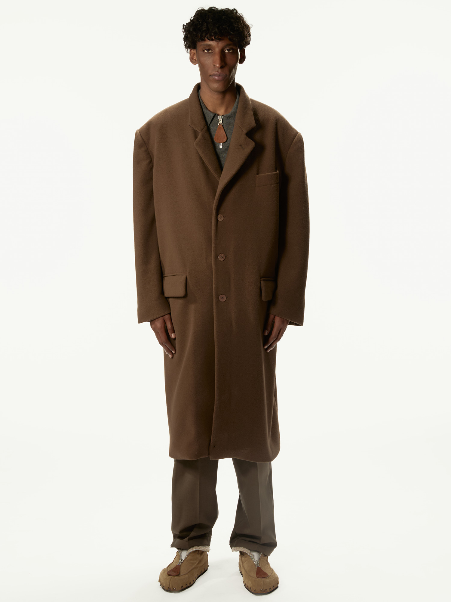 Polleggio Coat Brown - 2
