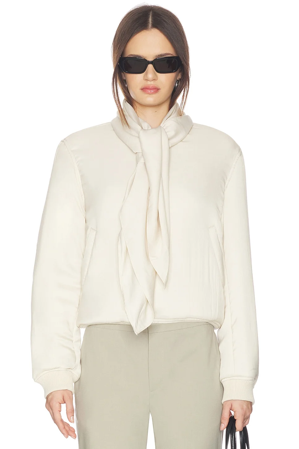 Agnes Scarf Bomber Jacket - 1