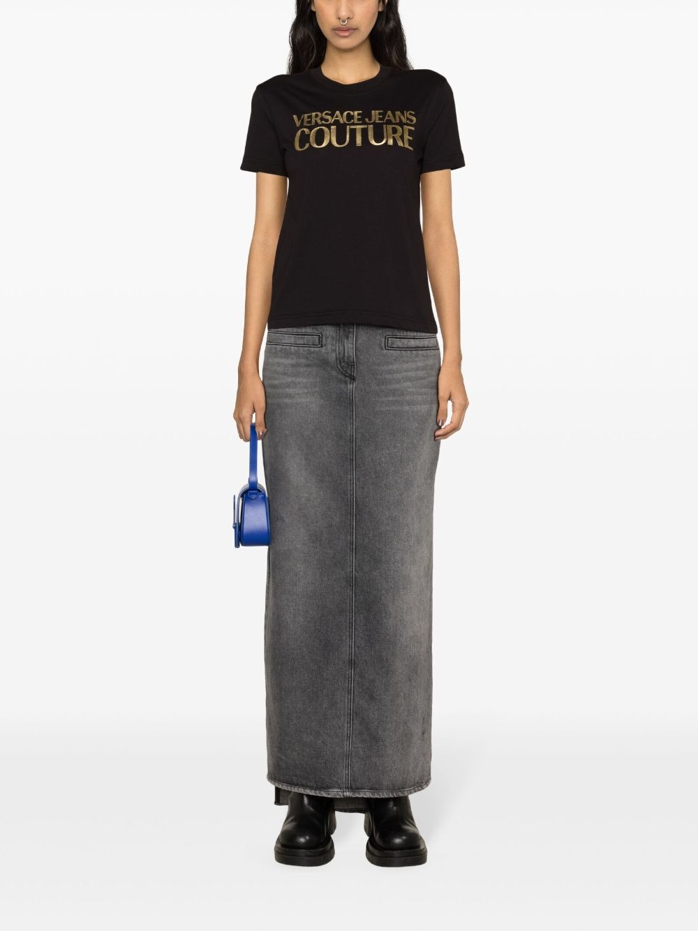 logo-print cotton T-shirt - 2
