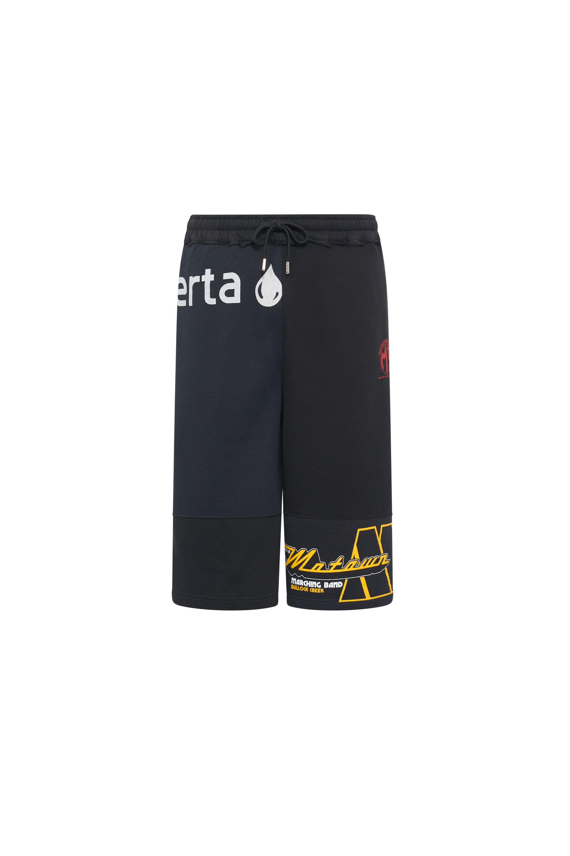 Regenerated Graphic Sweatshirts Drawstring Shorts - 13