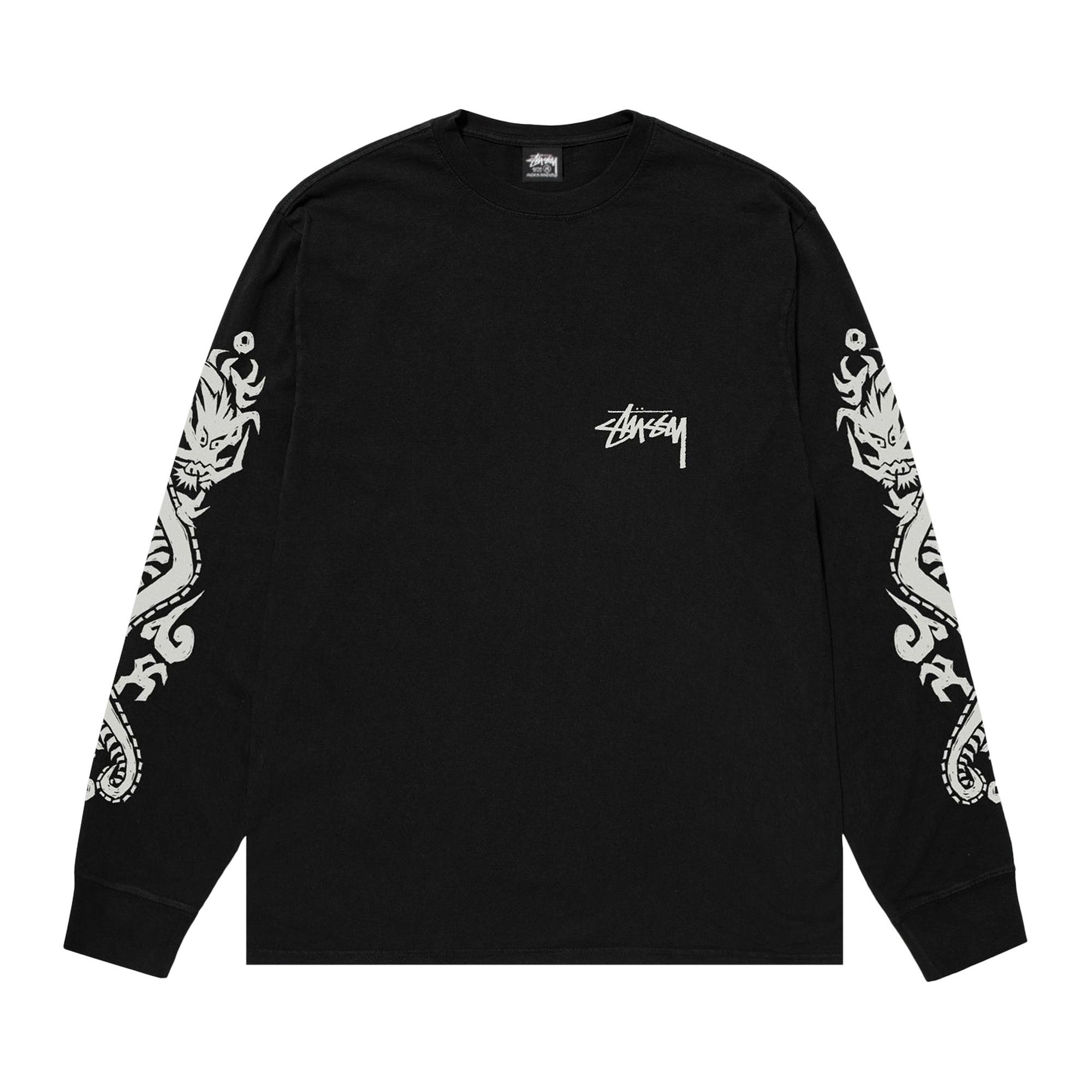 Stussy Dragons Long-Sleeve Tee 'Black' - 1