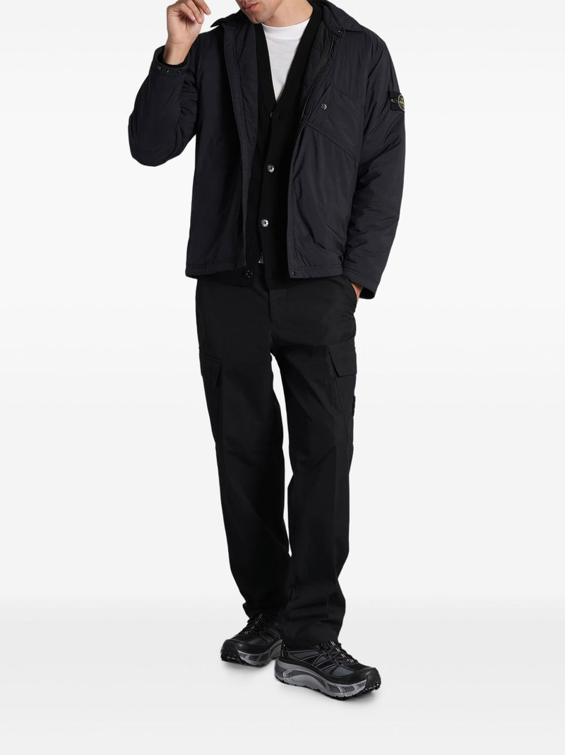 Stone Island logo-patch jacket outlook