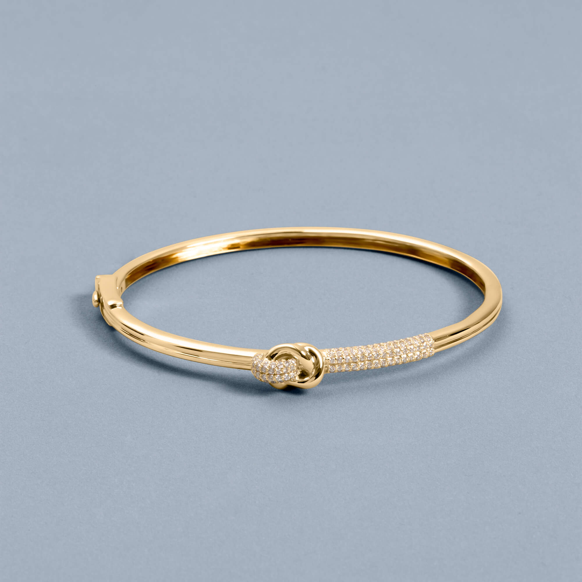 Damond Forme Knot Bangle - 4