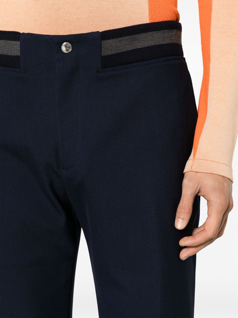 stripe-detail straight-leg trousers 5
