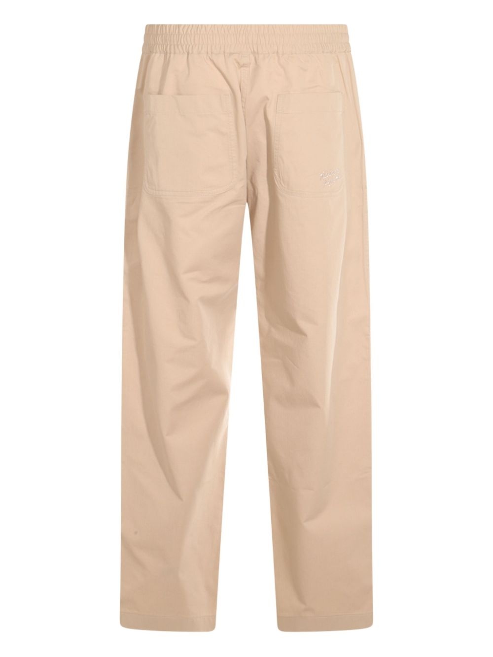 cotton straight-leg trousers - 2