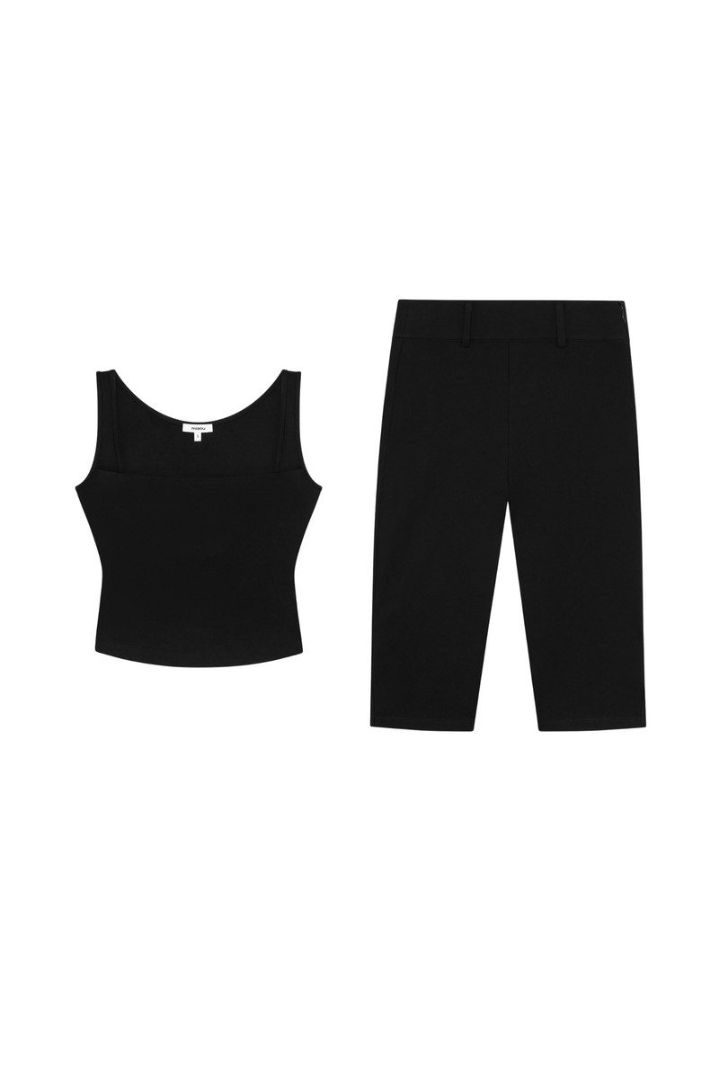 LUNA TOP + HARLEY CAPRI - BLACK 1