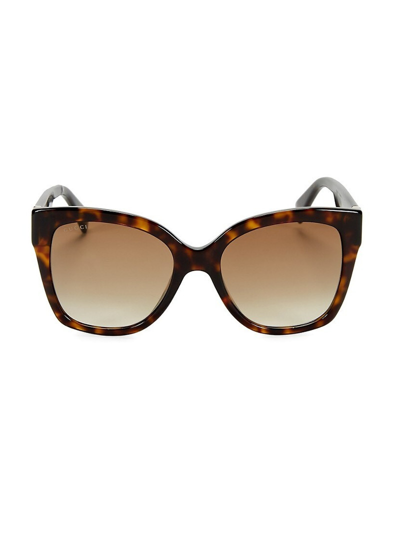 54MM Tortoiseshell Square Sunglasses - 1