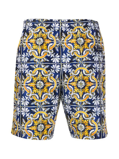 Dolce & Gabbana mosaic printed swimming trunks outlook