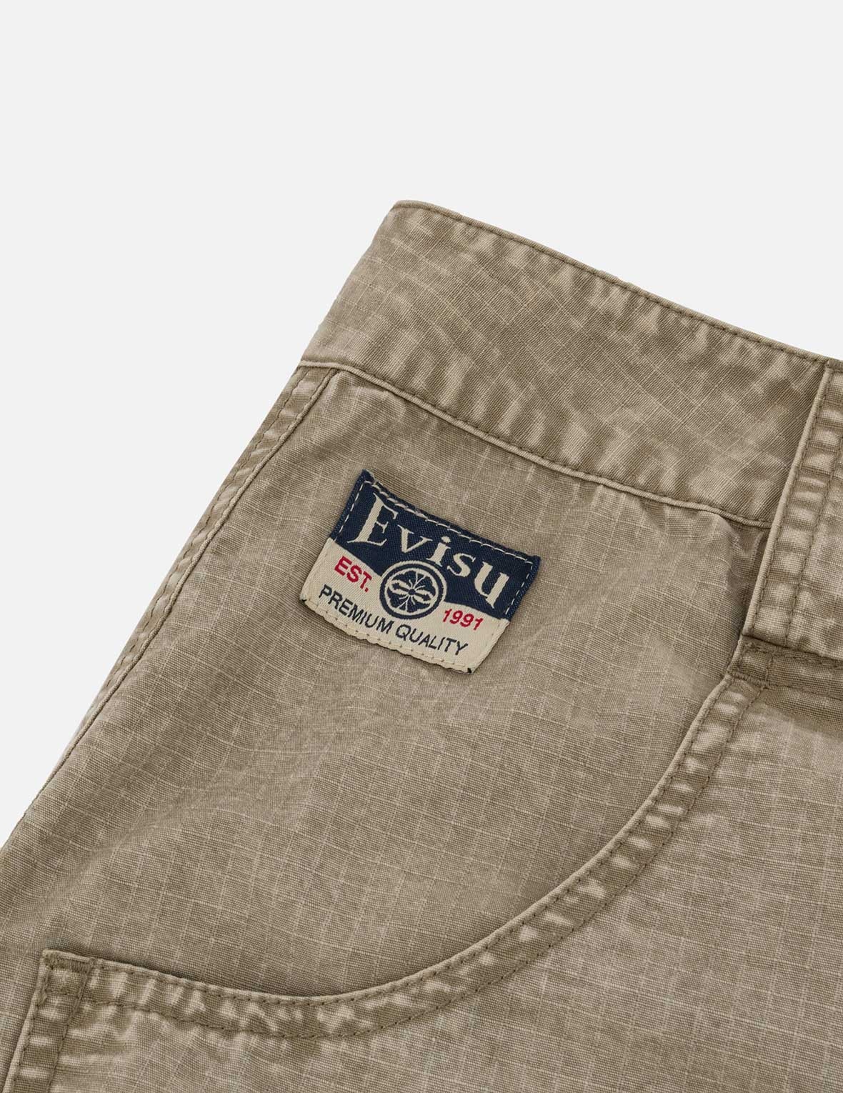 Seagull and Kamon Embroidery Straight Fit Woven Joggers - 8