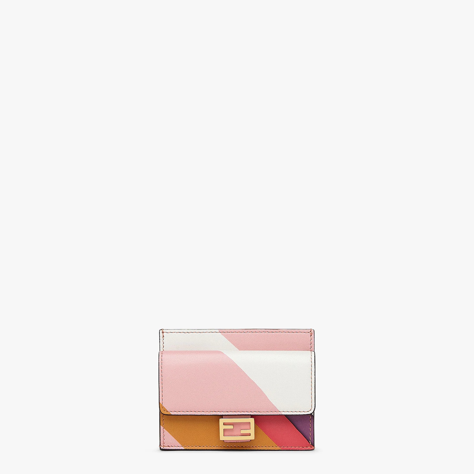White nappa leather card holder - 1