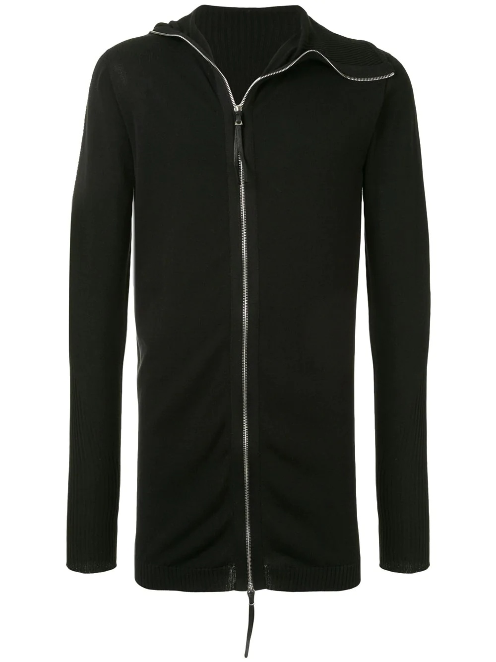 zip-up cashmere hoodie - 1