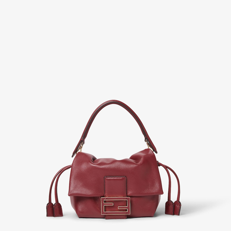 Mamma Baguette Small Burgundy nappa leather mini-bag 1