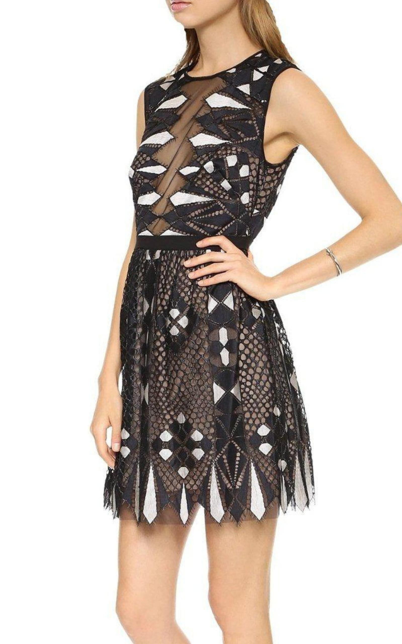 BCBGMAXAZRIA - Kailey Sleeveless A-Line Dress - 4