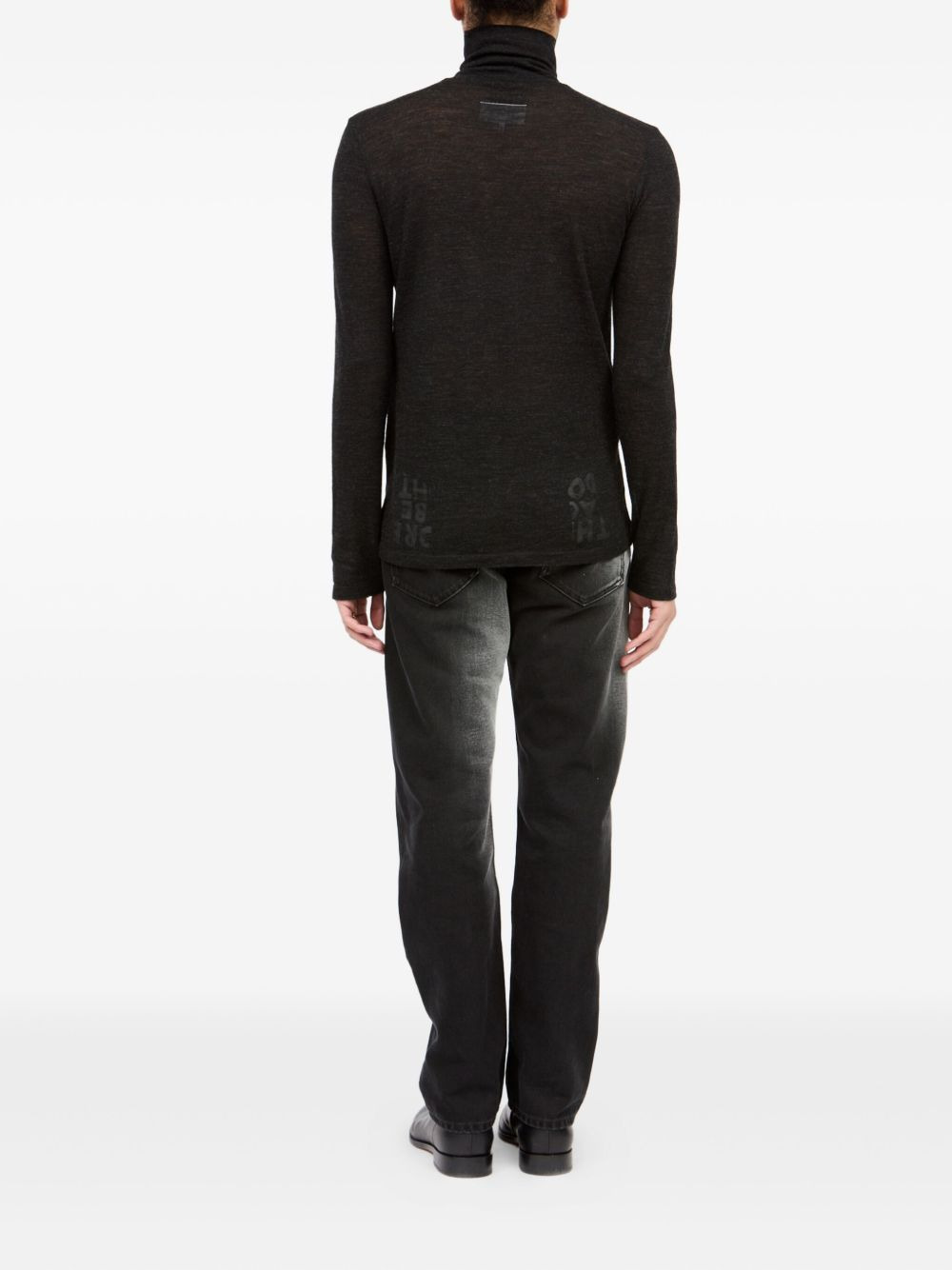 roll-neck long-sleeve top - 6