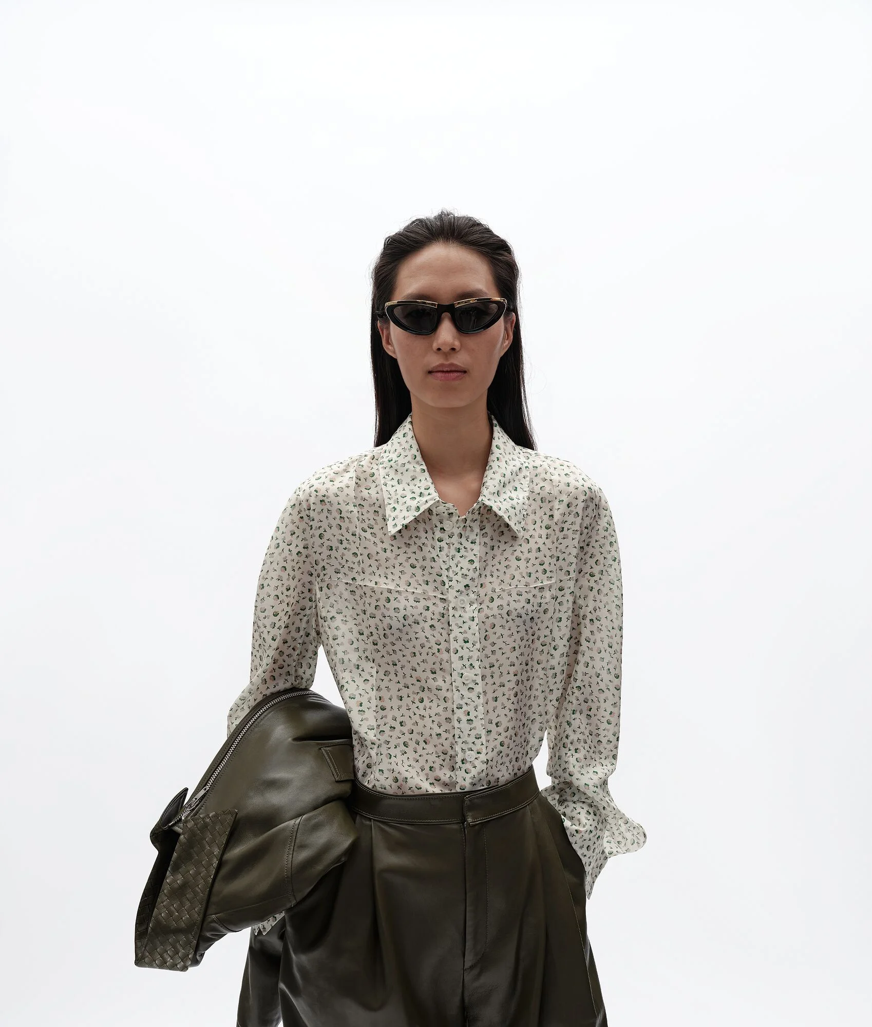 Printed Silk Shirt - 1