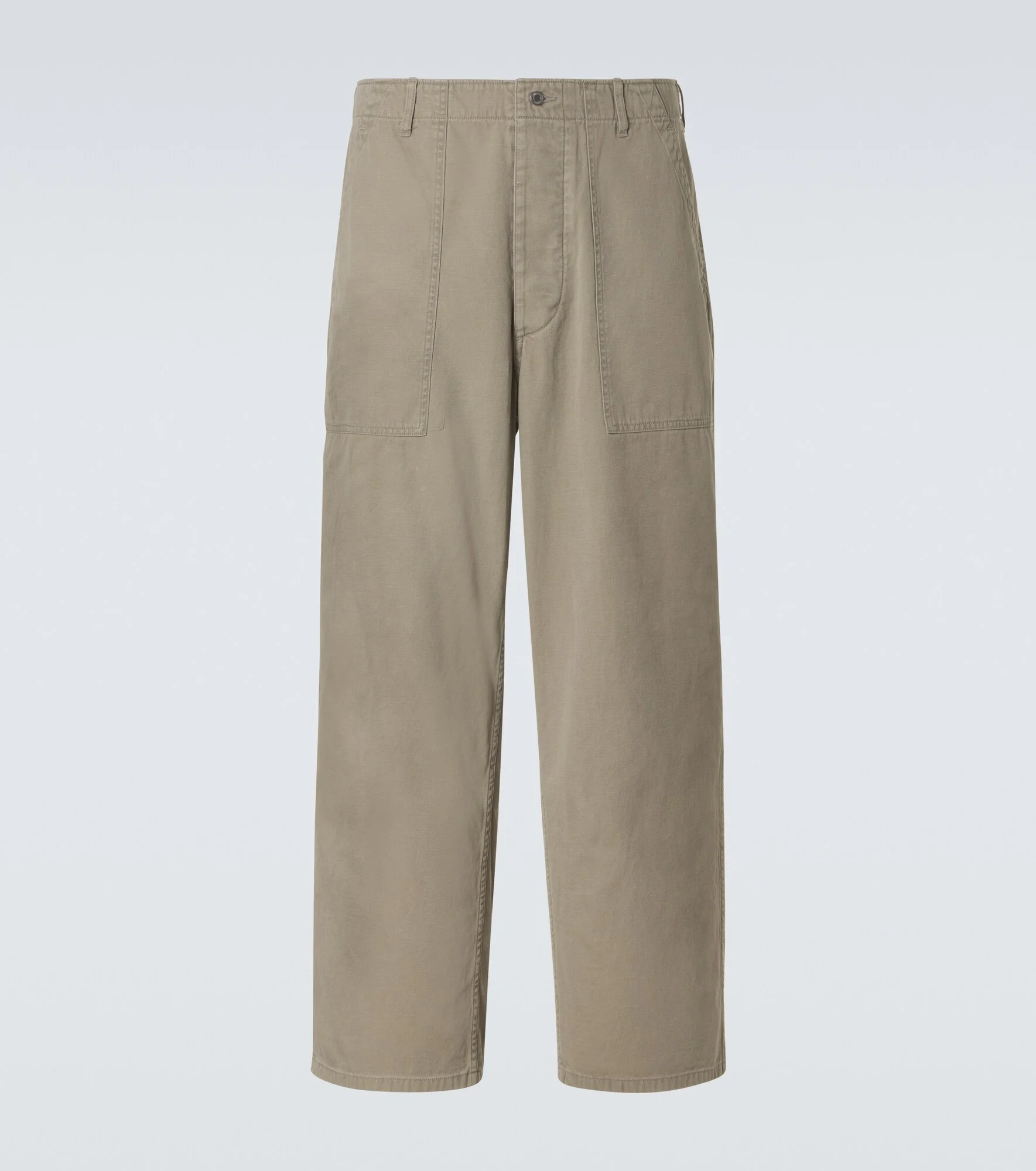Vintage cotton straight pants - 1