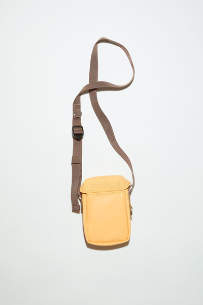 Acne Studios Ripstop mini pouch bag - Yellow/brown outlook