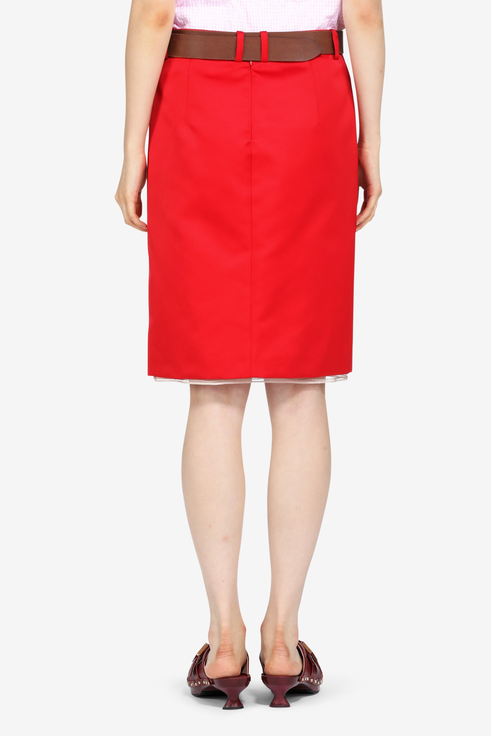 BELTED MIDI SKIRT - 2