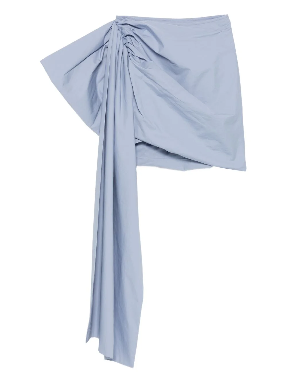 draped mini skirt - 1