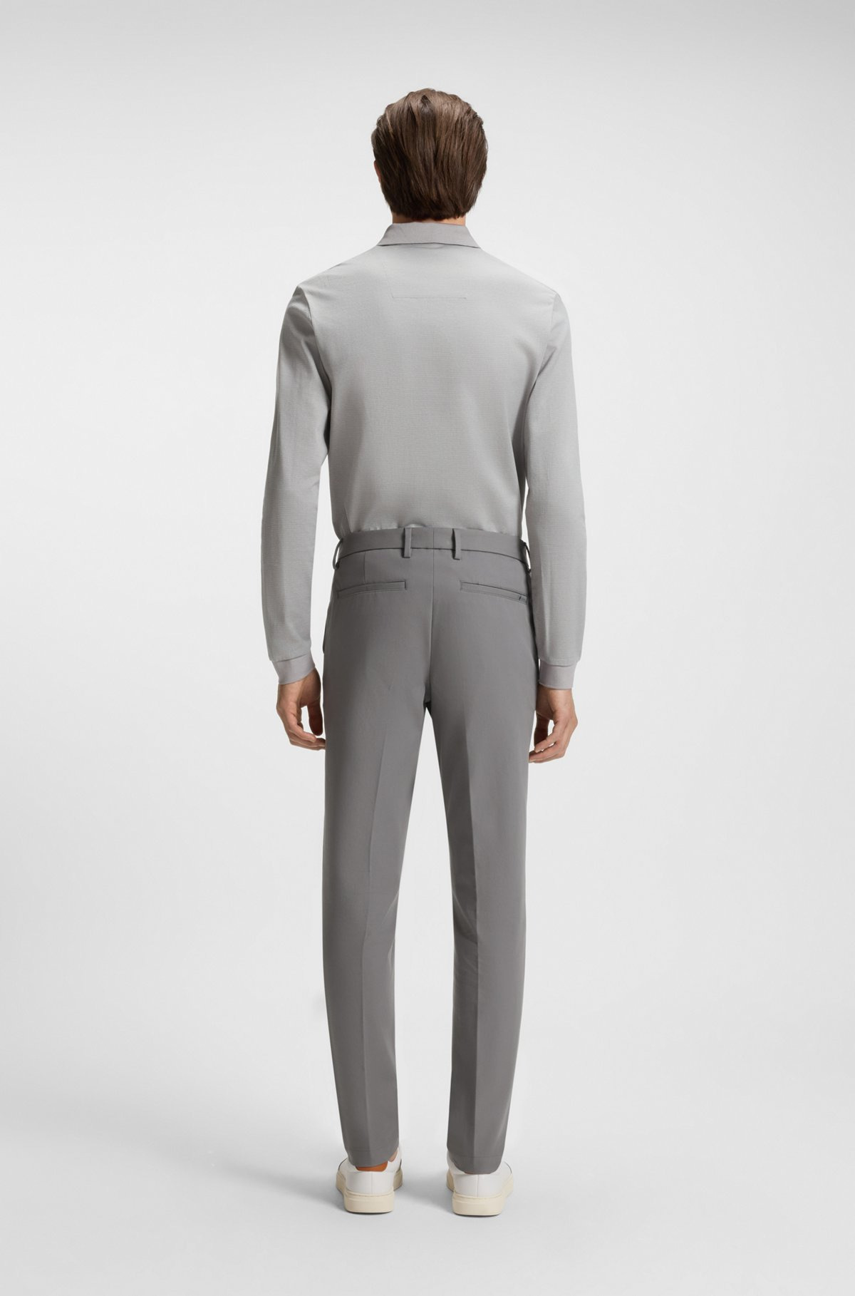 SLIM-FIT PANTS IN A STRETCH-COTTON - 4
