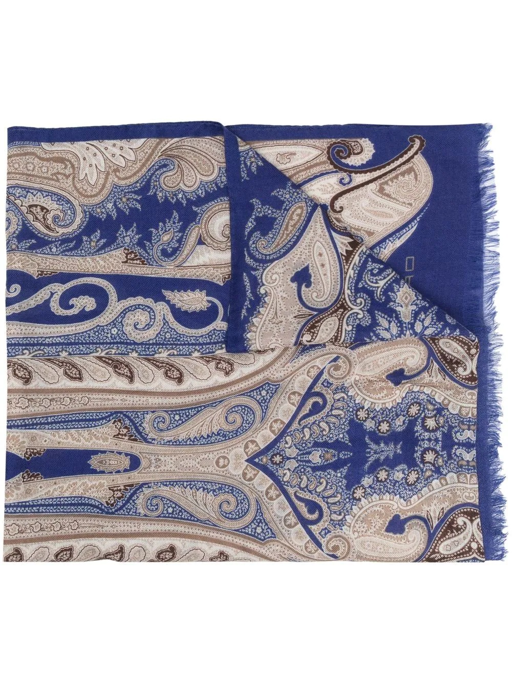 paisley embroidered scarf - 1