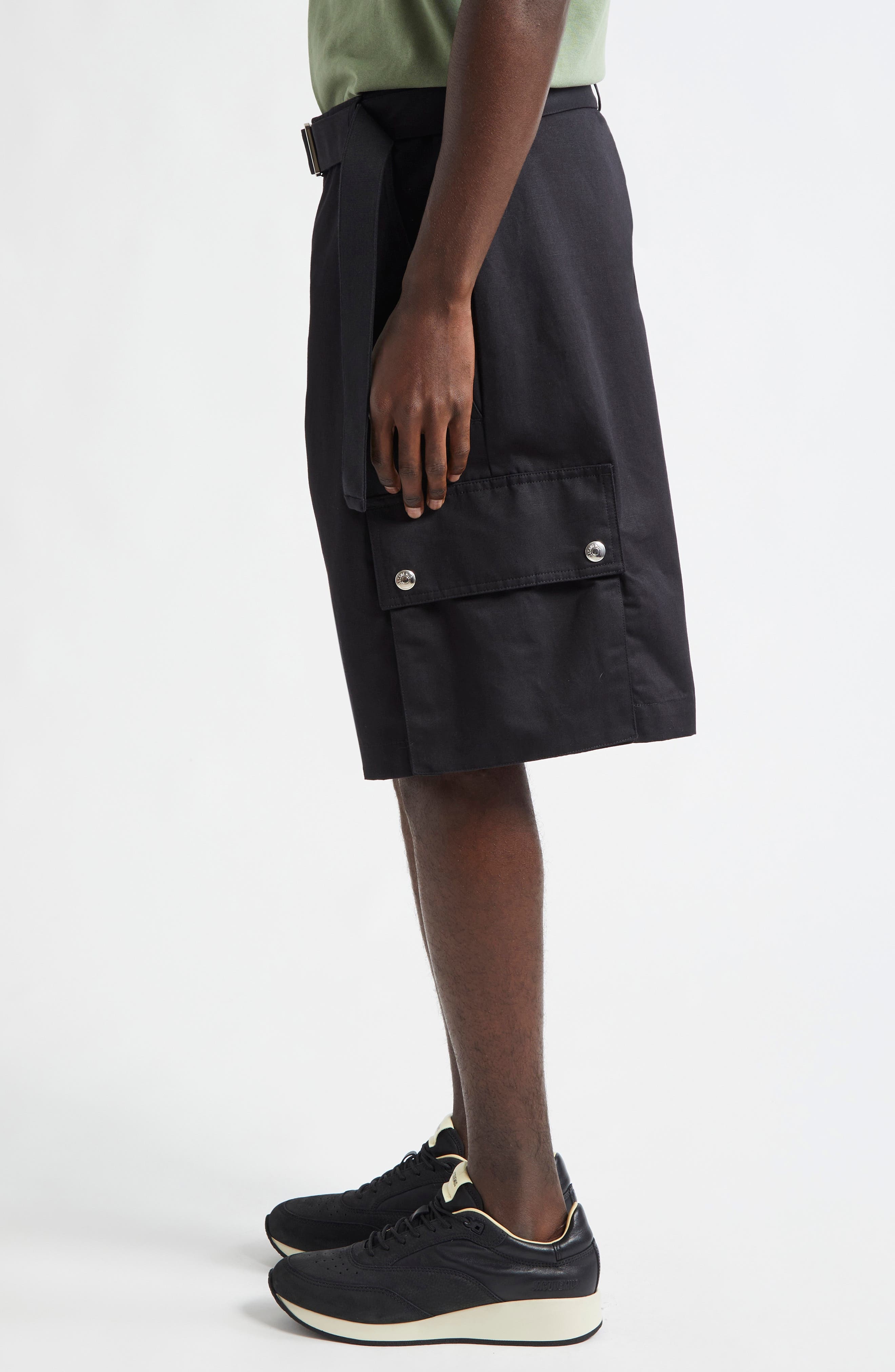 Jacquemus Le Cargo Bermuda Shorts in Black at Nordstrom - 4