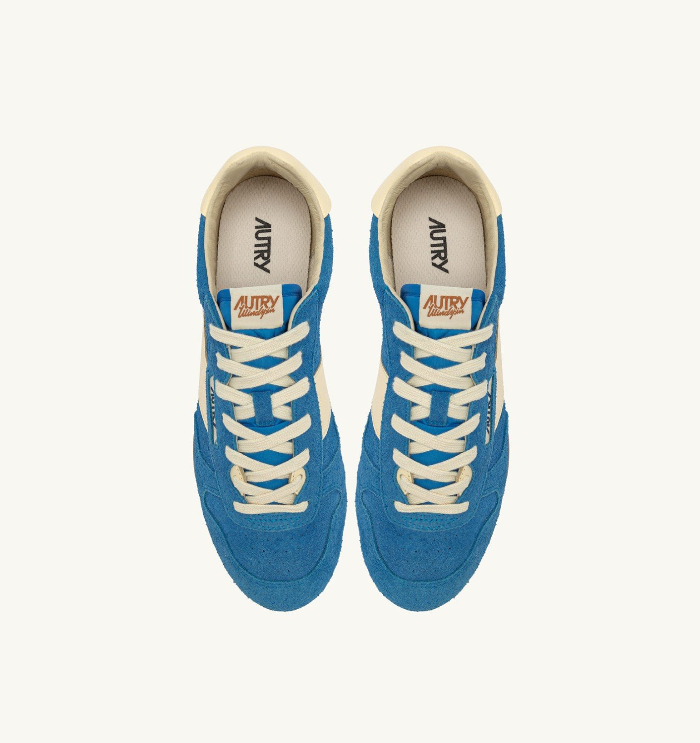 SNEAKERS WINDSPIN IN SUEDE AND LEATHER COLOR BLUE YATCH AND RUTABAGA - 4