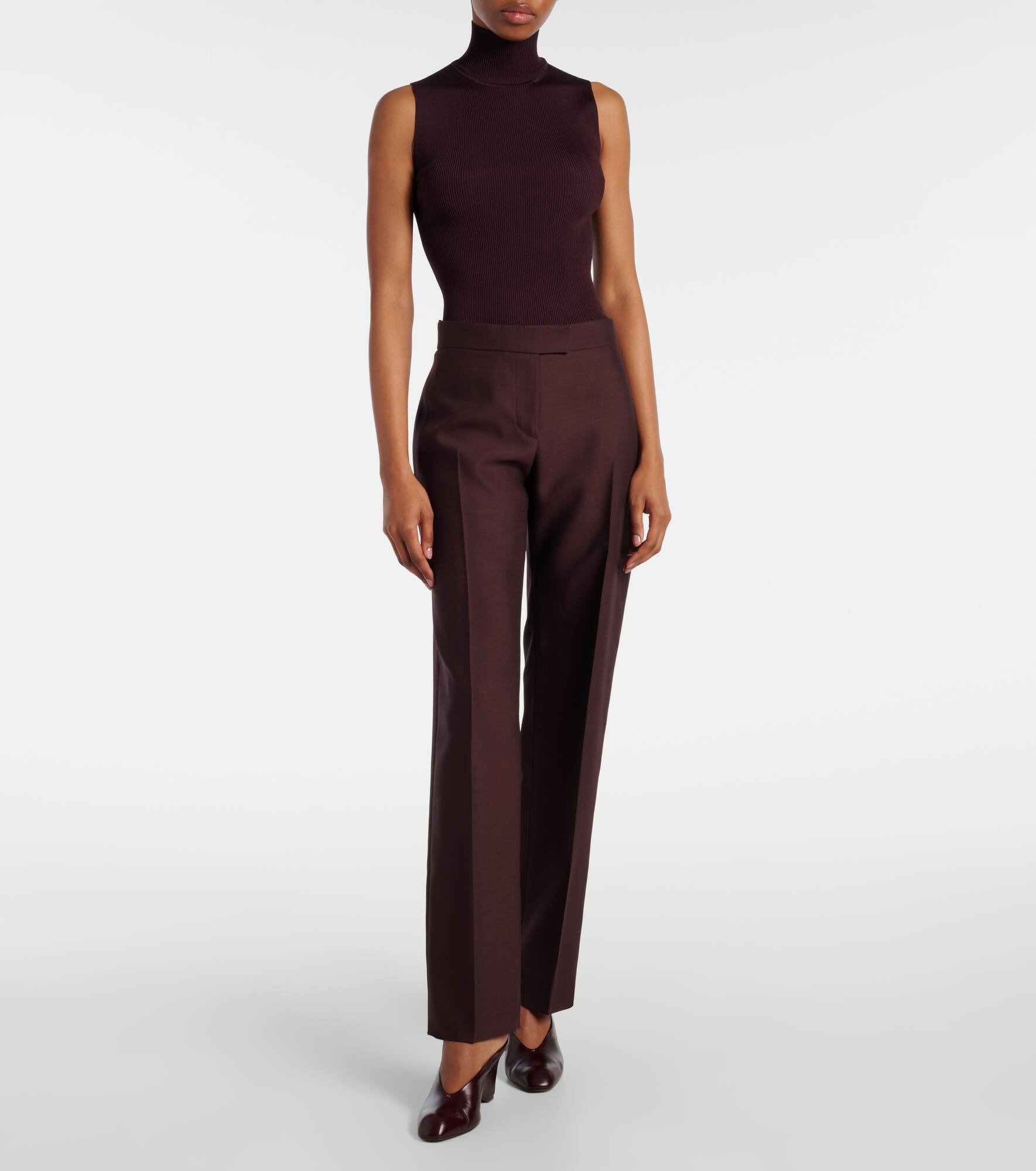 Benita ribbed-knit turtleneck top - 2
