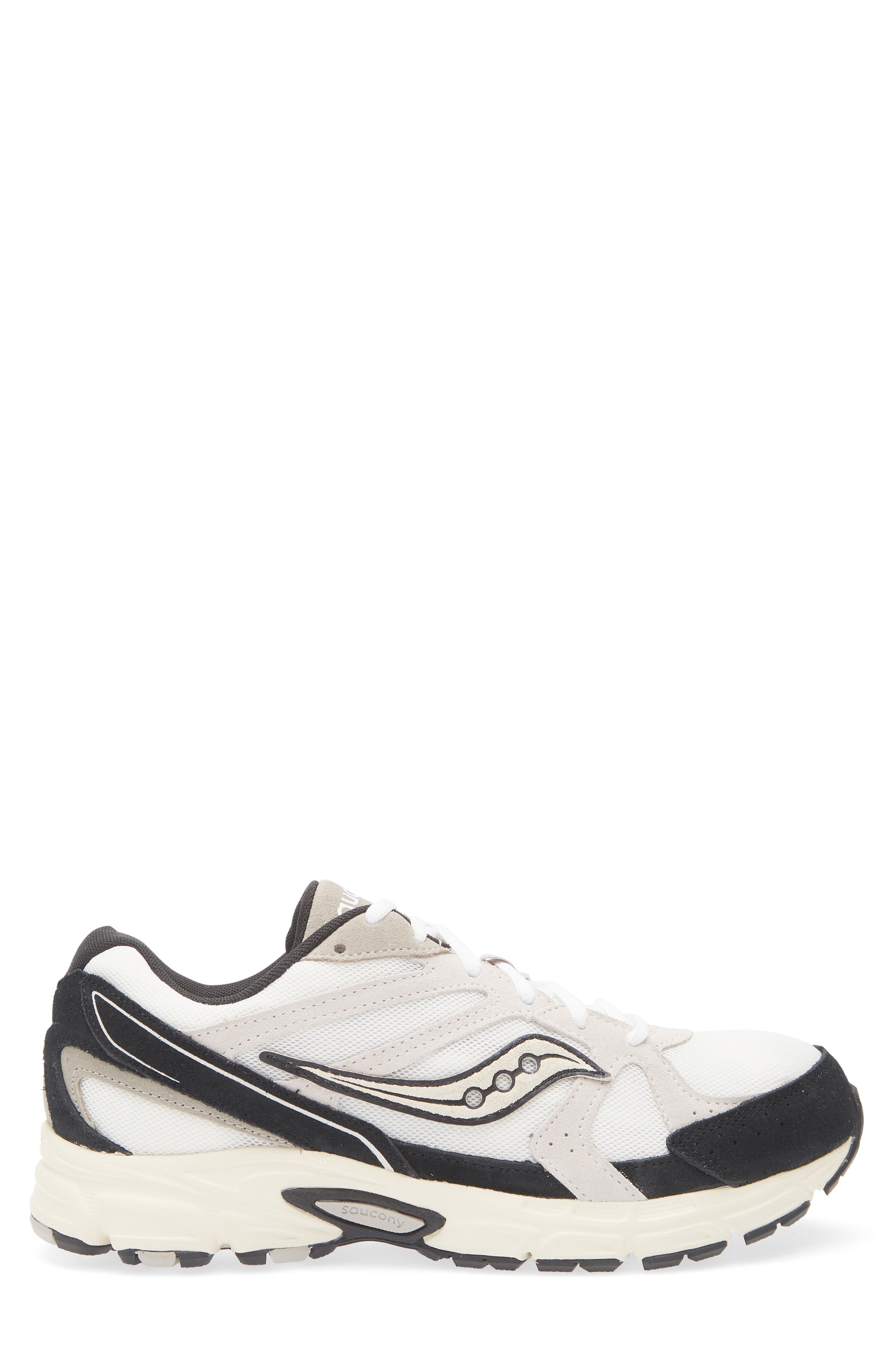 Saucony Ride Millennium Sneaker in White/Black-Suede at Nordstrom - 3