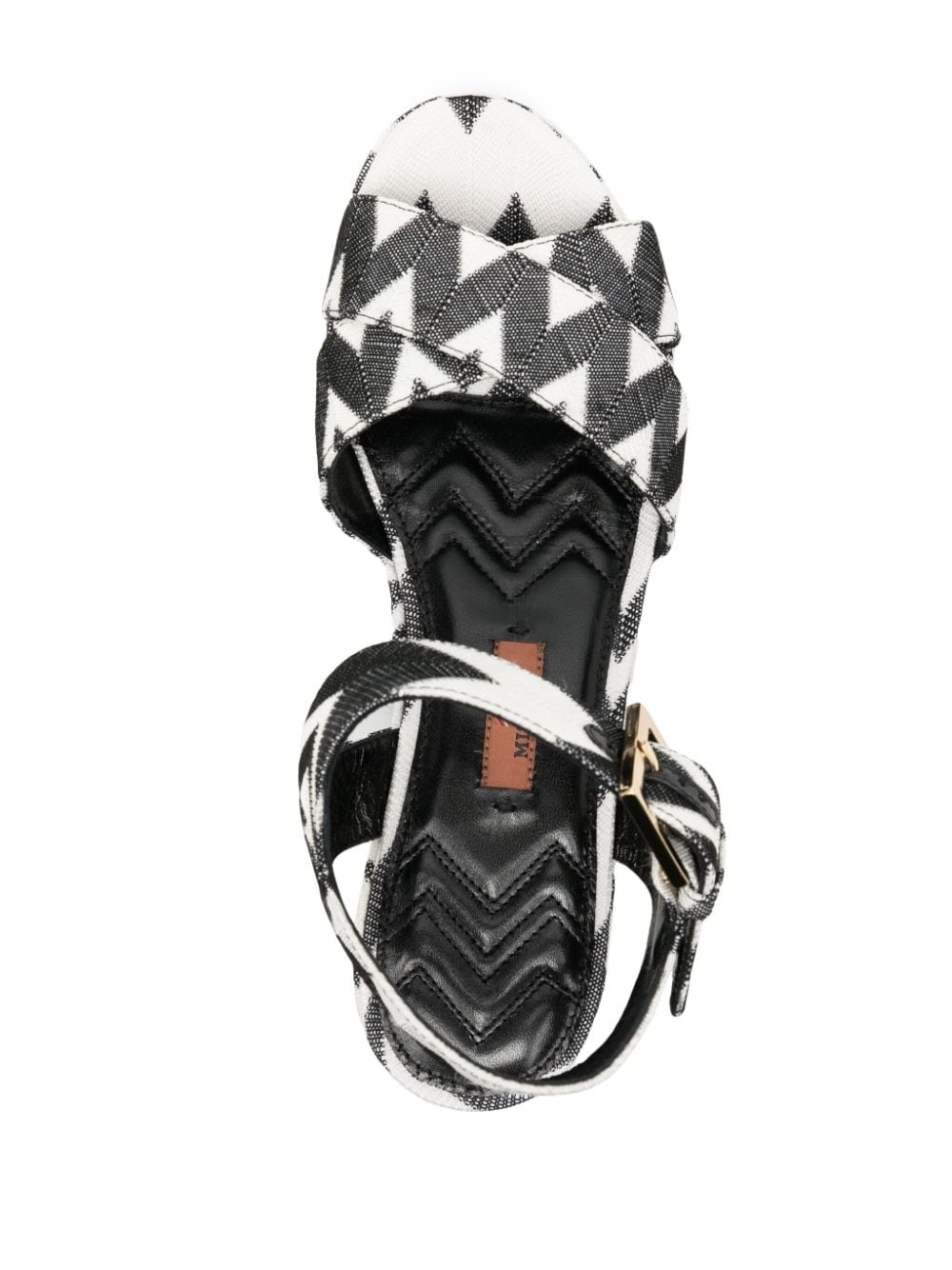 Wave 80mm Lurex sandals - 4